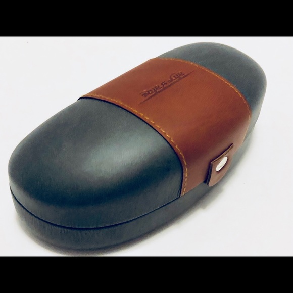 Rye & Lye Eyeglasses/Sunglasses Case Green Leather - Picture 2 of 7